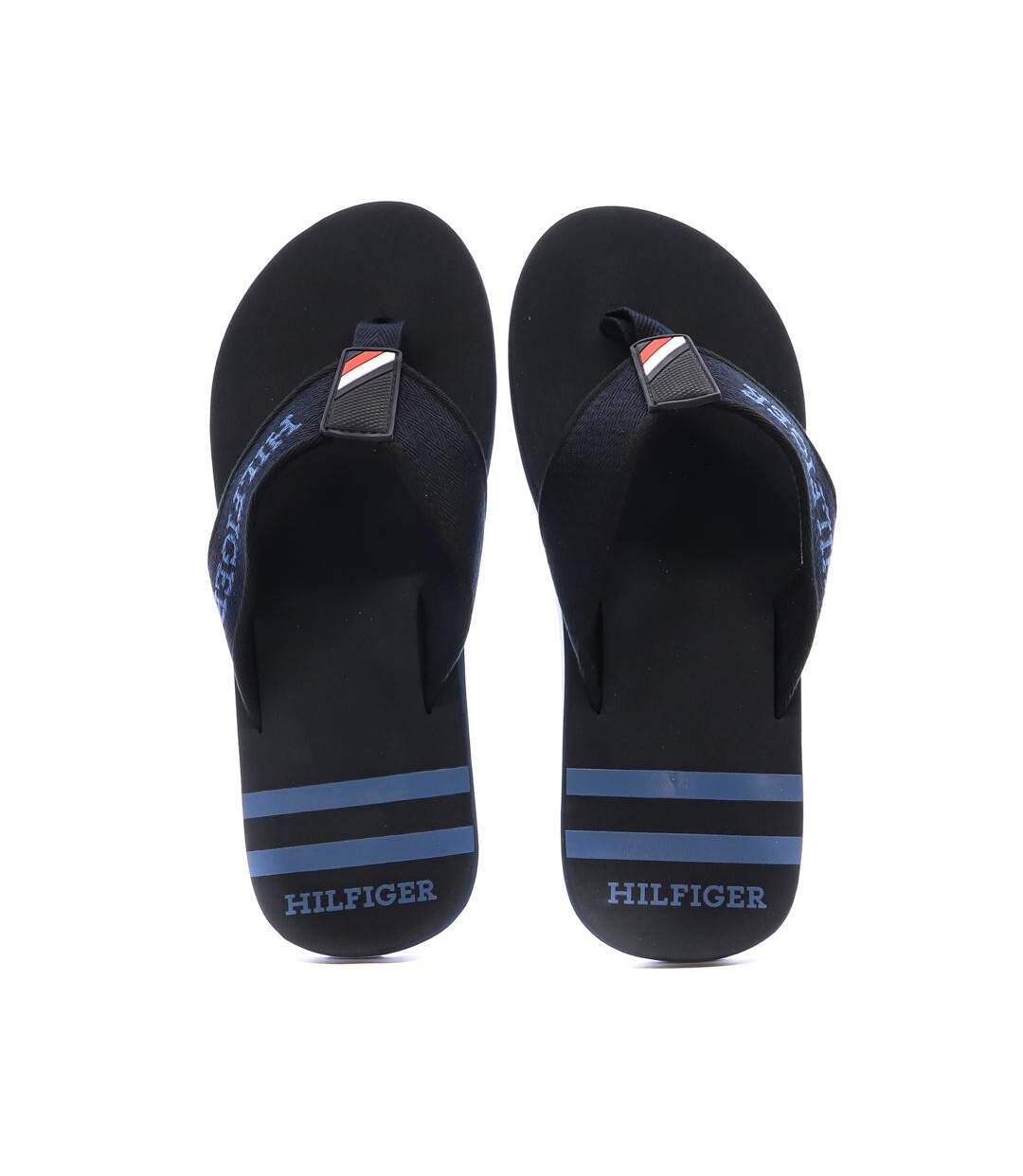 Tongs noires/marine homme tommy hilfiger sporty - 41-3