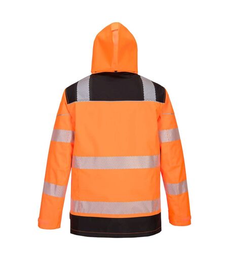 Mens pw3 5 in 1 hi-vis safety jacket orange/black Portwest