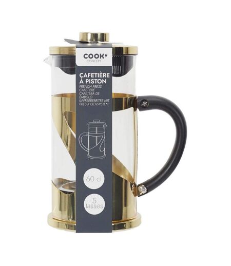 Cafetière à piston en métal doré 60 cl