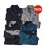 Pack Of 4  Mens Brushed Fleece Zip Neck Jumper  Grey Black Blue Dark Grey Atlas For Men-1