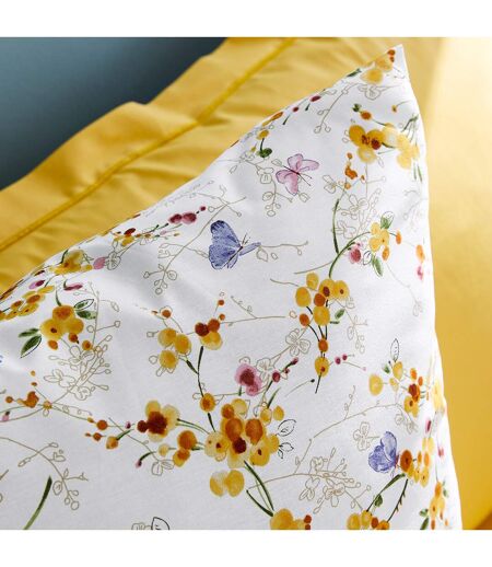 Housse de couette enfant PAPILLONS Moutarde