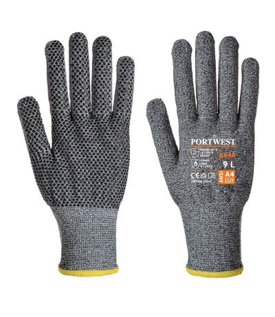 Unisex adult cut resistant liner gloves m grey Portwest