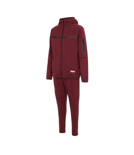 Mens Tracksuit Burgundy Lonsdale