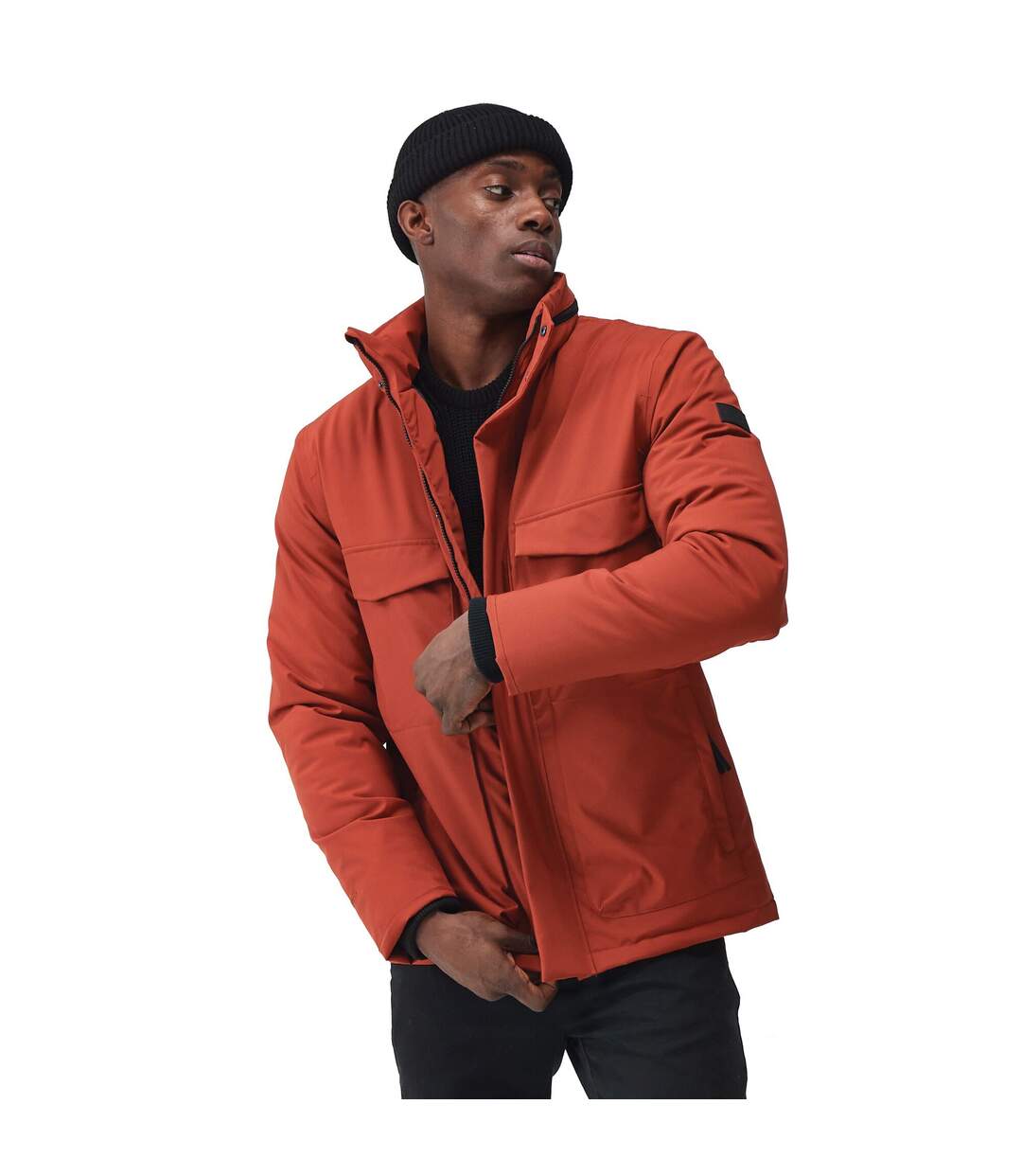 Veste imperméable esteve homme rouge brûlé Regatta-3