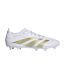Mens Predator 24 League Leather Firm Ground Football Boots White Gold Bling Adidas-1