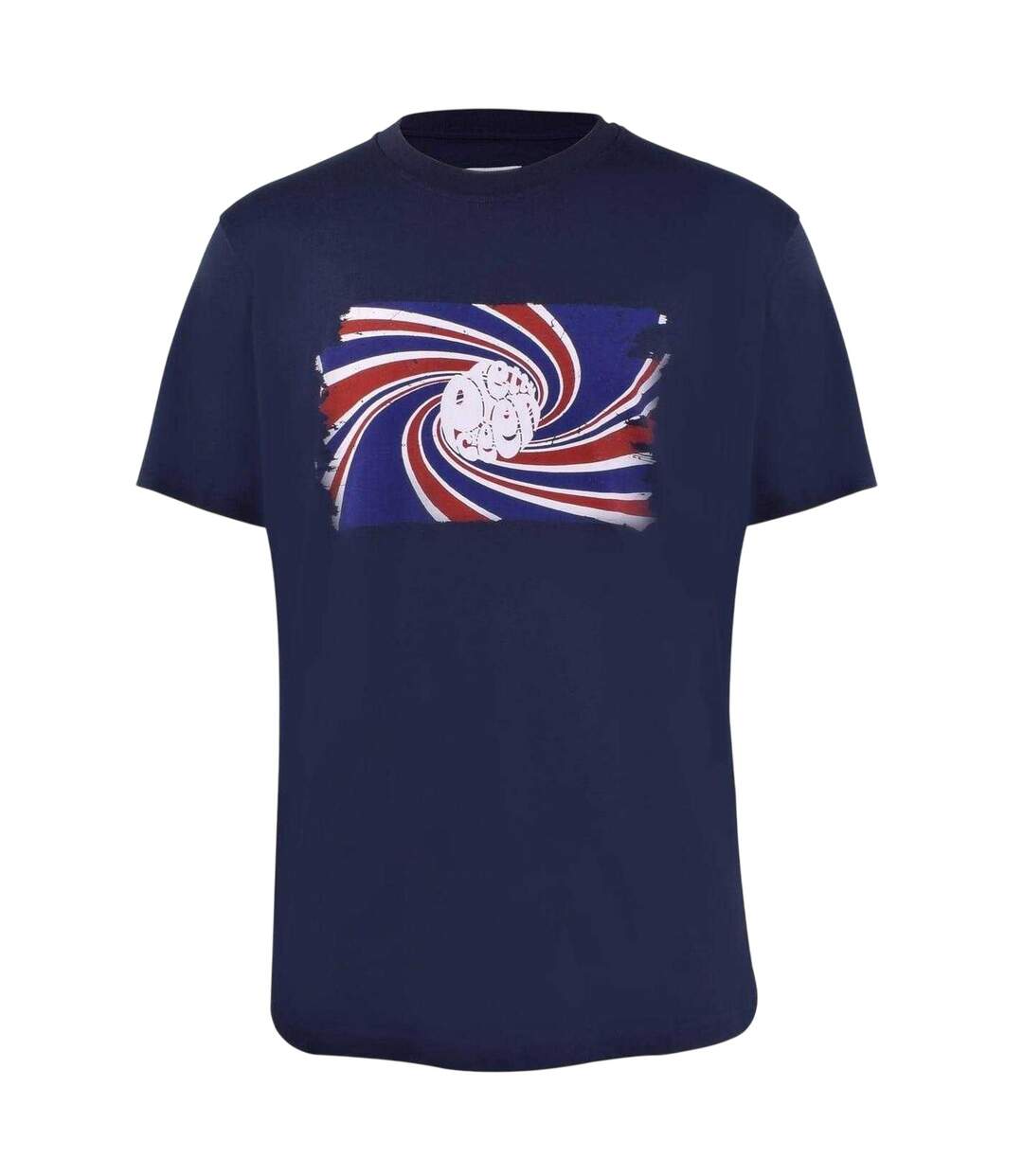 T-shirt Motif/style Tourbillon Homme Bleu Marine Pretty Green-1