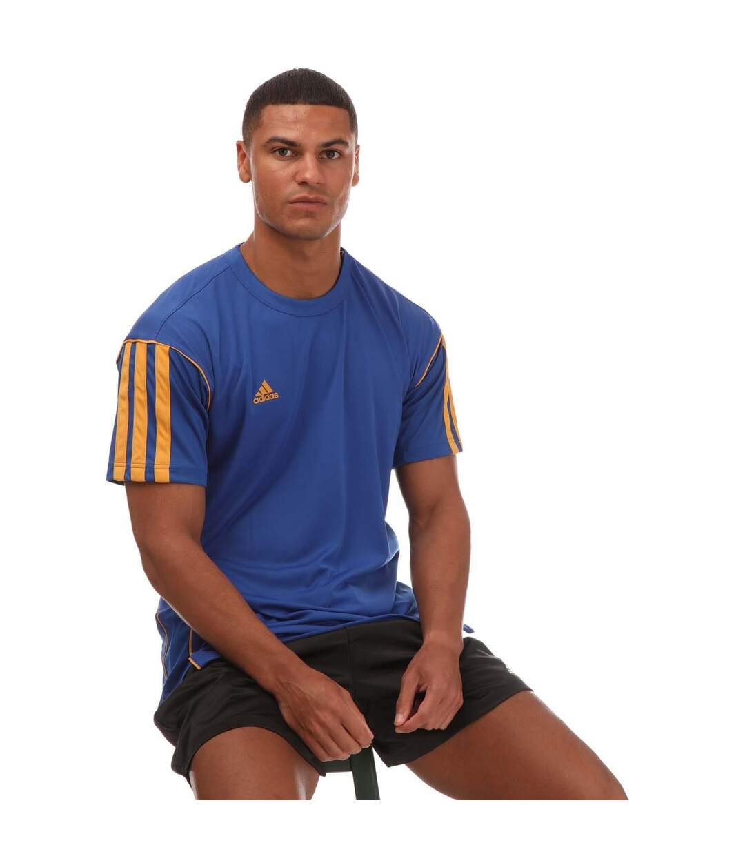T-shirt homme bleu roi Adidas-4
