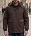 WINCHESTER NUMBERM — Parka matelassée marron : robustesse et isolation thermique-1