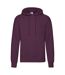 Sweat À Capuche Classic Homme Bordeaux Fruit Of The Loom-1