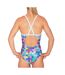 Maillot de bain bleu/blanc femme mako nereid pixel-2