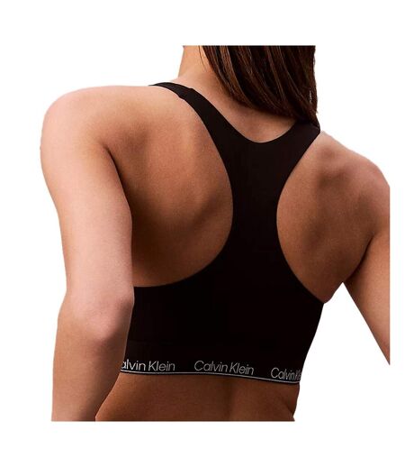 Haut de maillot de bain noir femme calvin klein jeans racerback