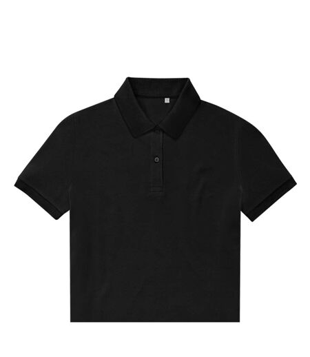 Womens/ladies My Eco Polo Shirt Black B&C