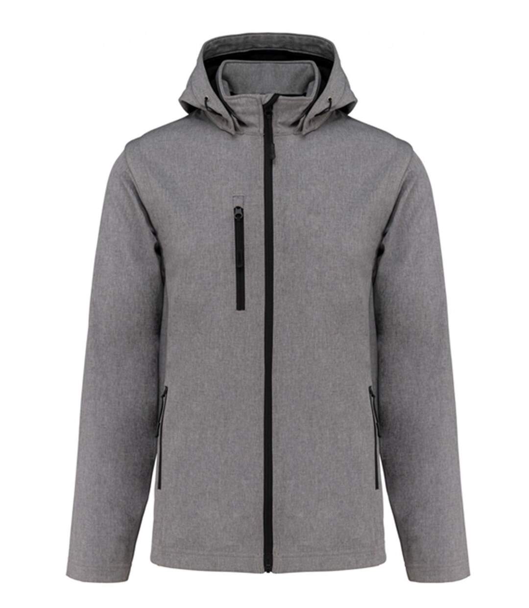 Veste softshell manches amovibles - Unisexe - K422 - gris marl