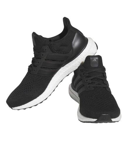 Womens/ladies Ultraboost 1.0 3 Stripes Running Shoes Core Black Adidas