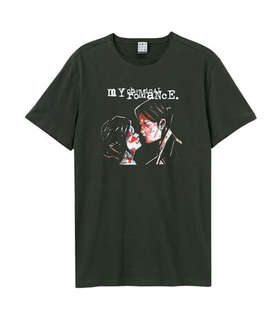 Unisex adult three cheers my chemical romance t-shirt charcoal Amplified