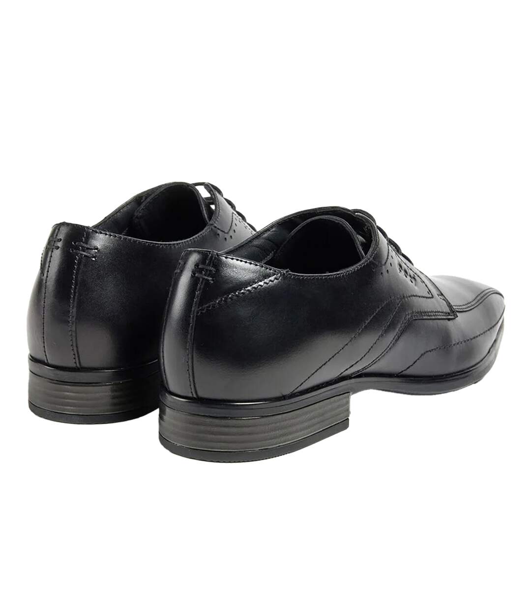 Mens Duke Leather Derby Shoes Black POD-2