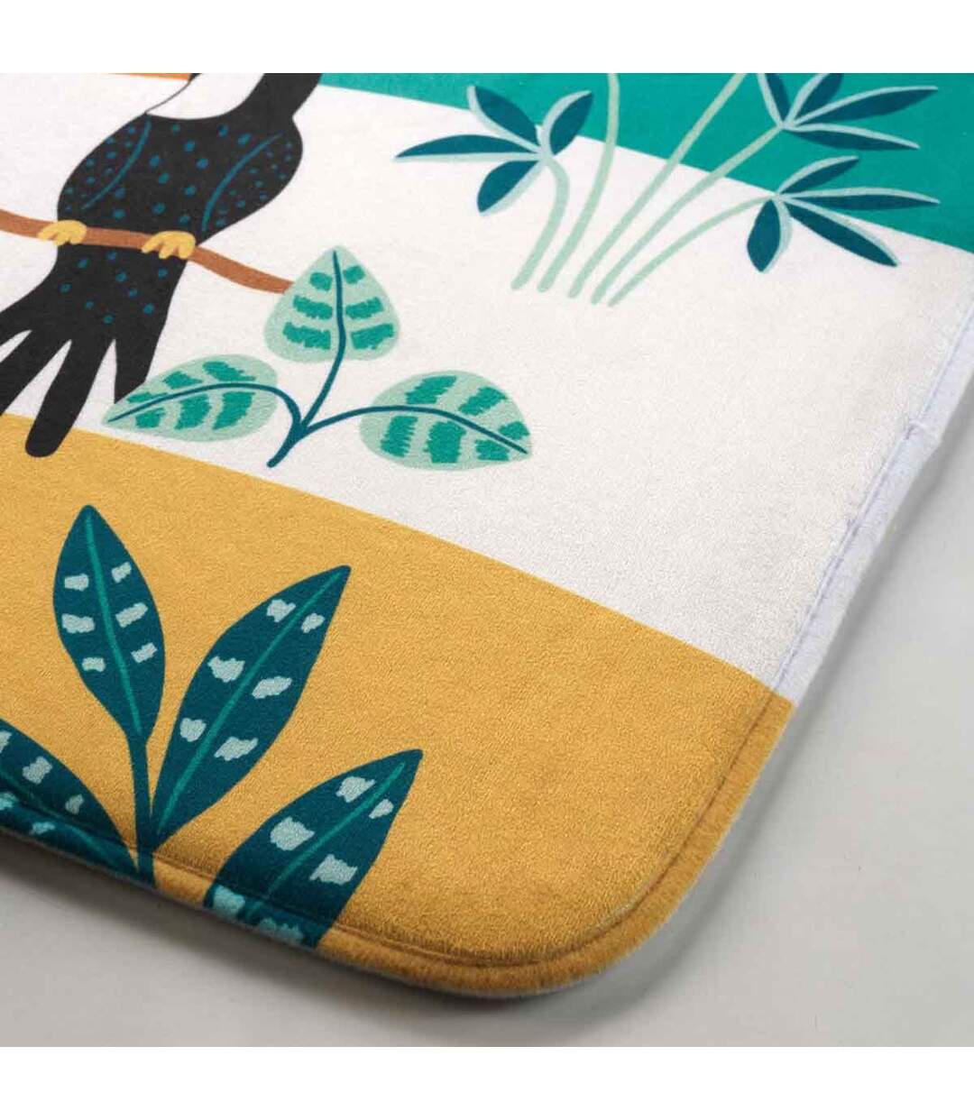 Tapis Enfant Imprimé Jungle Story 45x75cm Vert-2