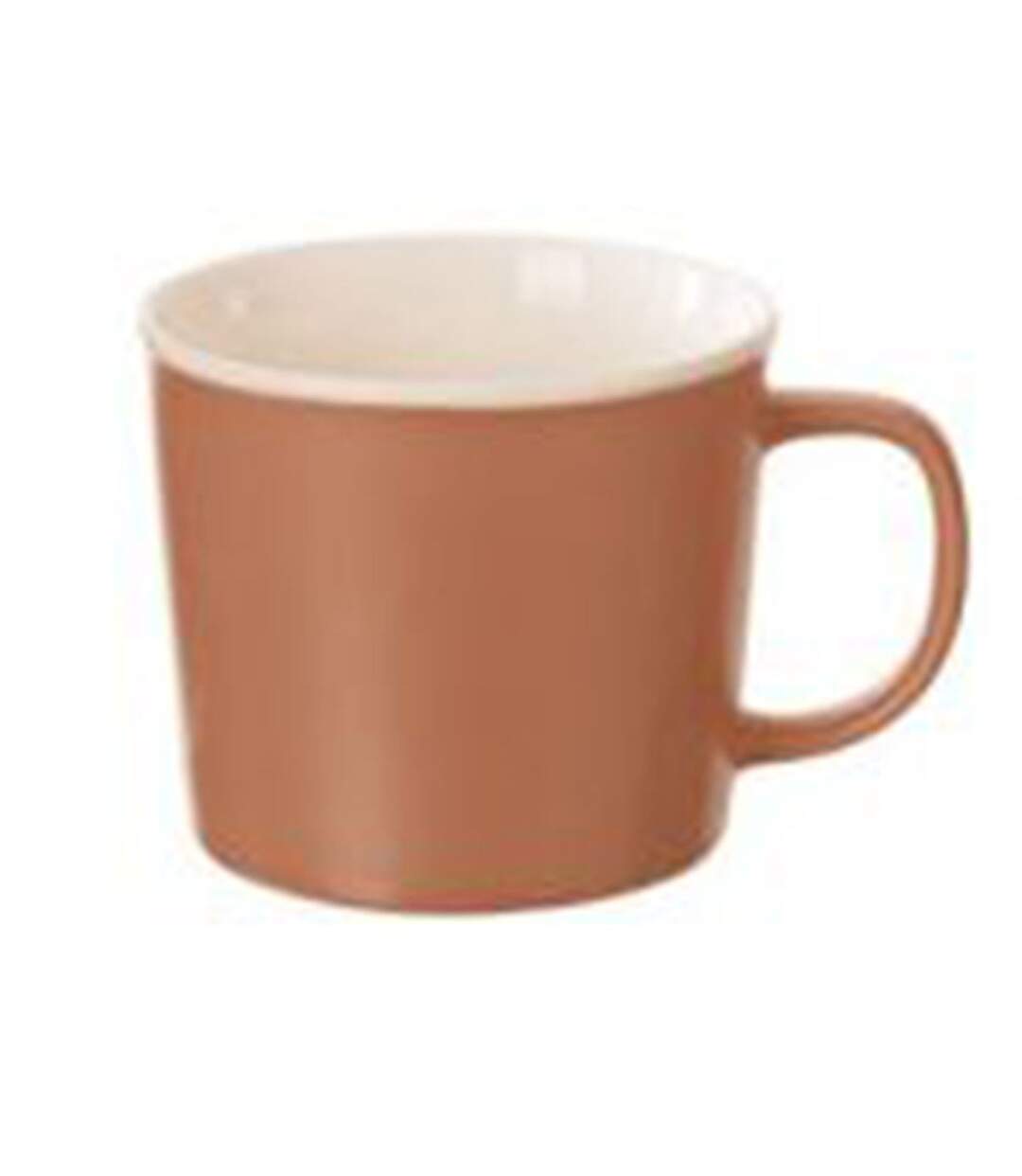 Lot de 6 Mugs en Porcelaine Nature 38cl Terracotta-2