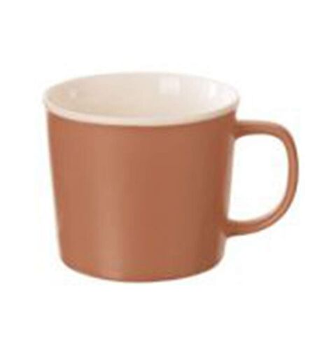 Lot de 6 Mugs en Porcelaine Nature 38cl Terracotta