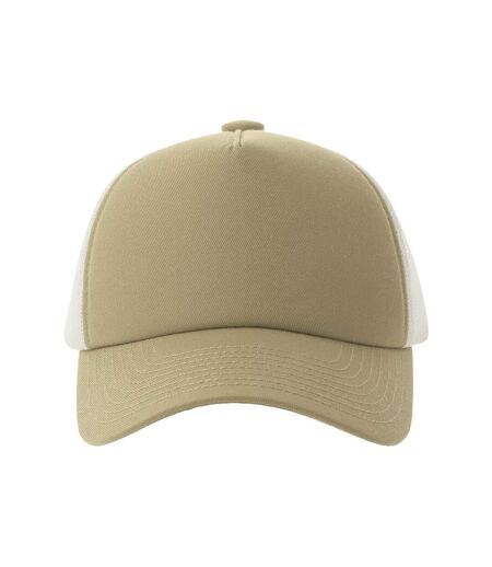 Casquette Trucker Motif/style 5 Panneaux Record-s Adulte Marron Kaki Atlantis Headwear