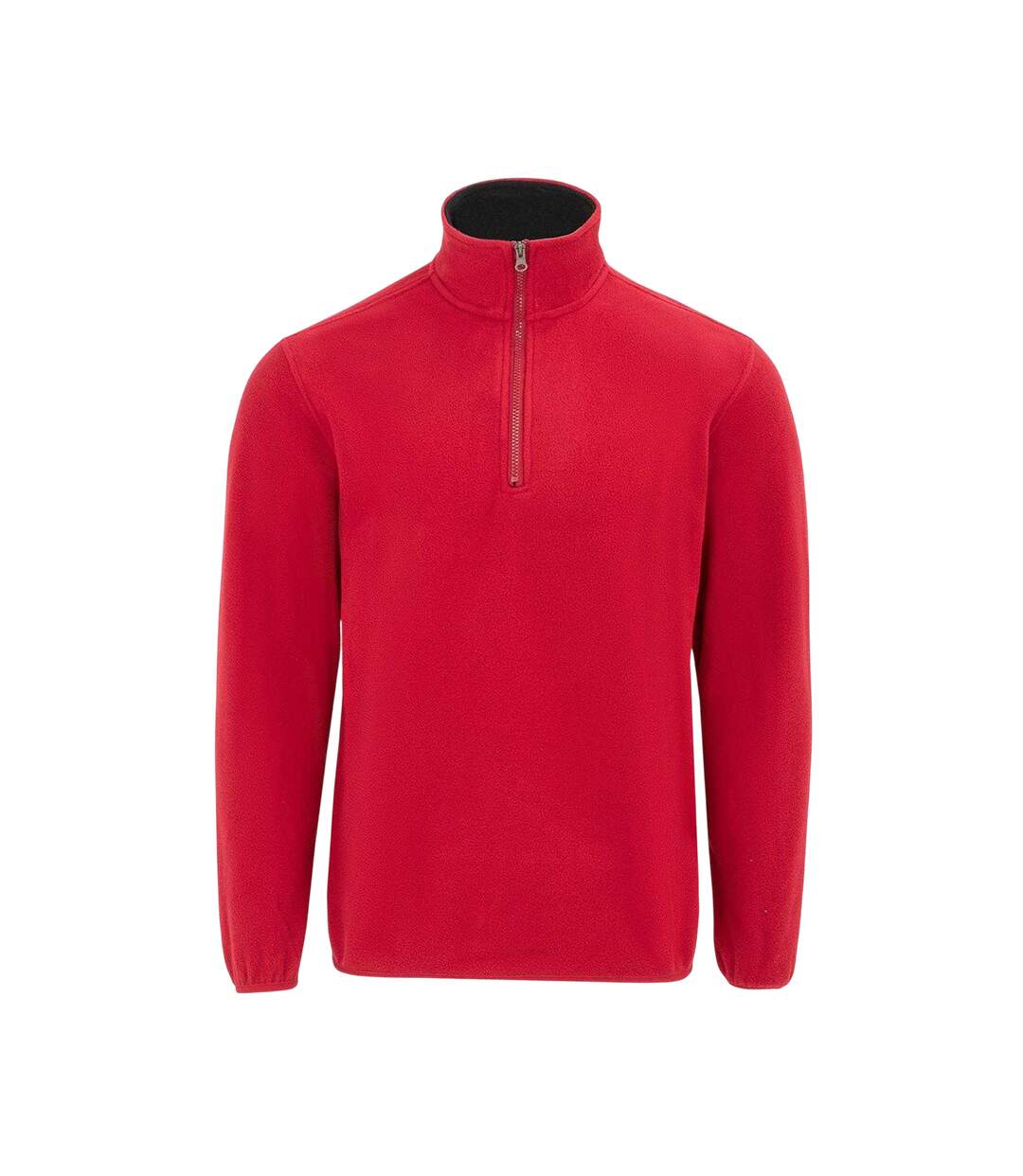Mens Quarter Zip Fleece Jacket Red Donnay-1