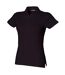 Skinni Fit Ladies/Womens Stretch Polo Shirt (Black) - UTRW1347