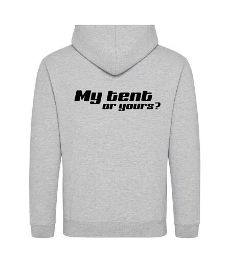 Mens My Tent Or Yours? Pullover Hoodie White AWD