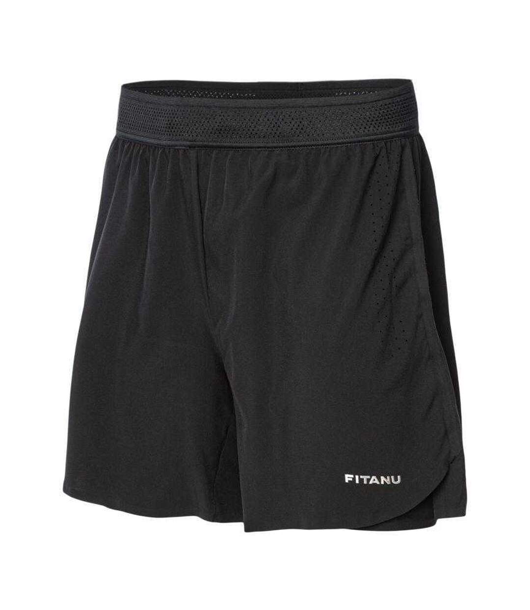 Short Motif/style Logo Brodé Ferid Homme Noir Fitanu-3