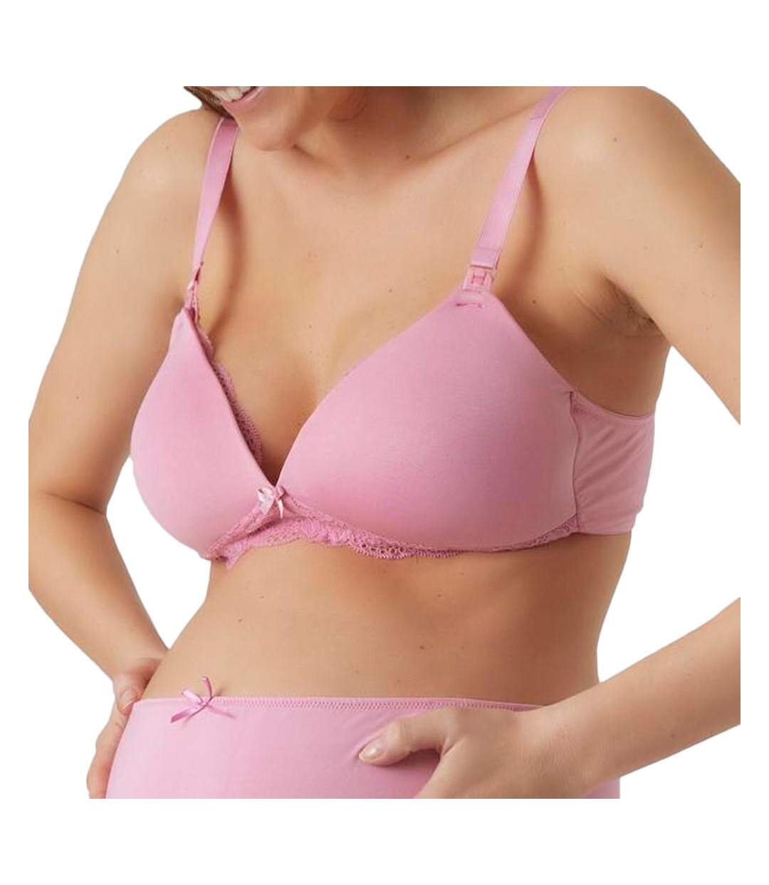 Soutien gorge d'allaitement 2 en 1 rose femme mamalicious wamour-1