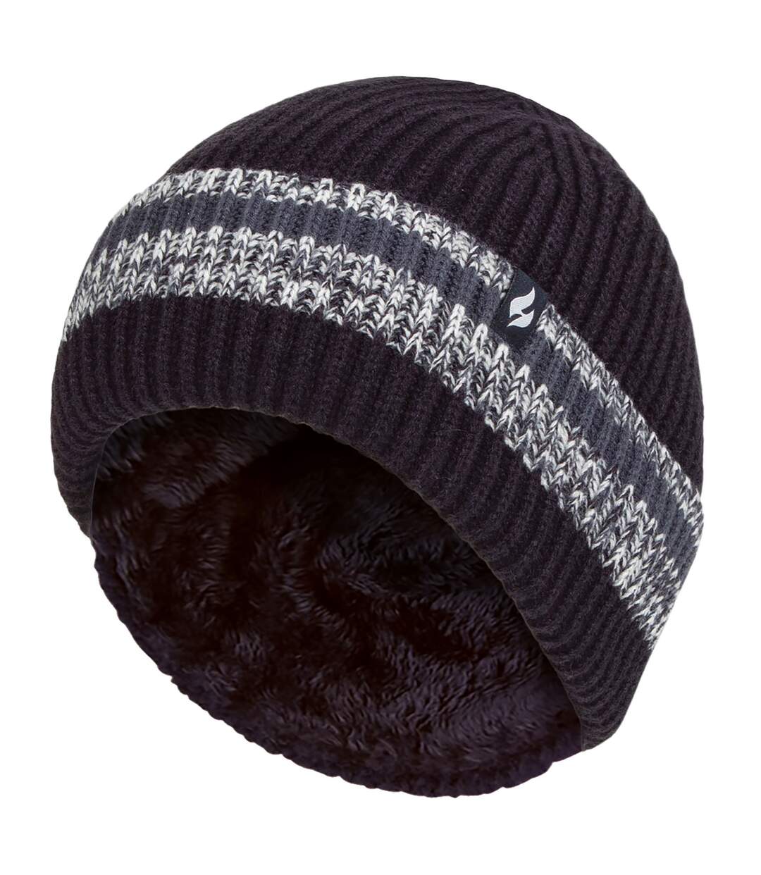 Bonnet d'hiver à revers thermique pour homme