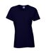 T-shirt femme bleu marine Gildan