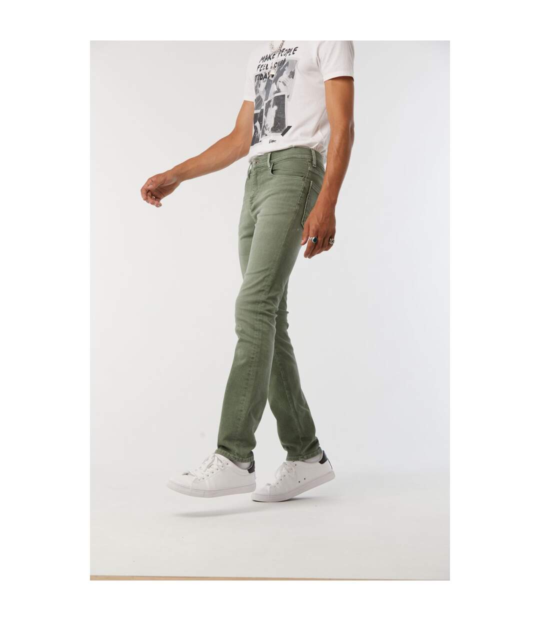 Pantalon coton slim LC030-4