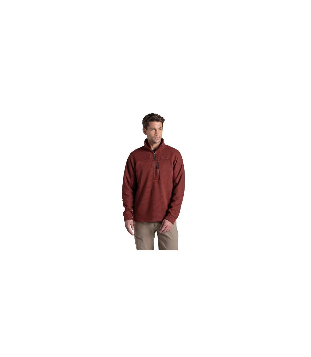 Polaire Torney Homme Jaspe Rouge Craghoppers-1