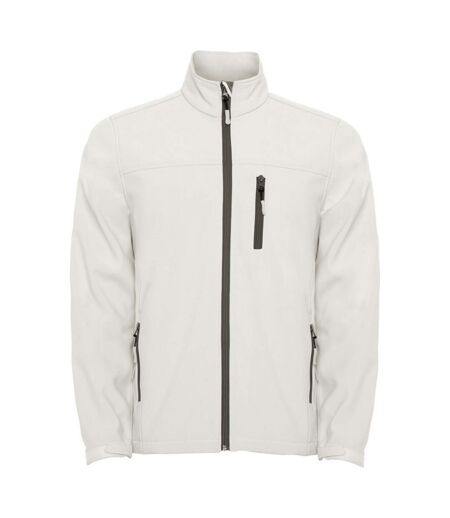 Mens antartida soft shell jacket pearl white Roly