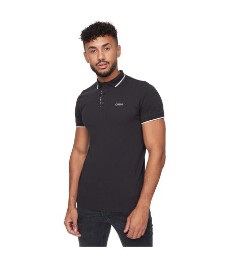 Polo kendrick homme noir Crosshatch