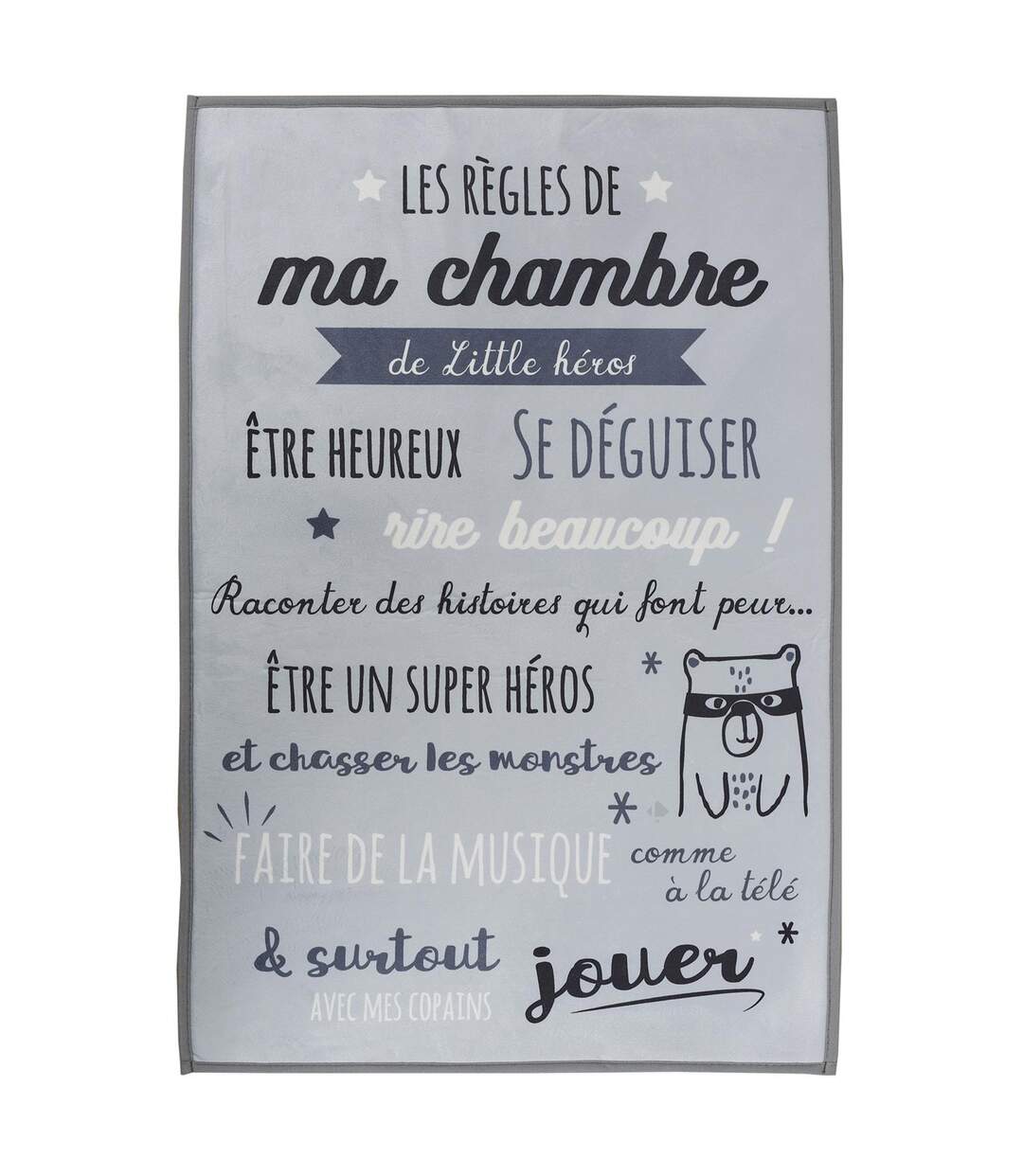 Tapis pour enfant KEHL règles de chambre gris-1