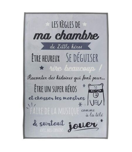 Tapis pour enfant KEHL règles de chambre gris