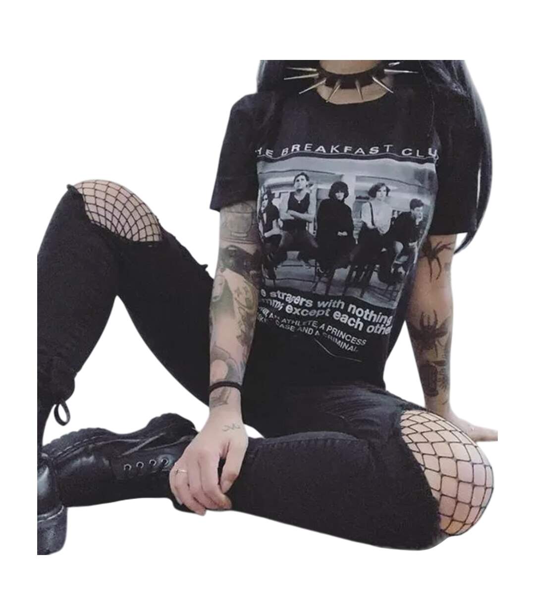 T-shirt Detention Adulte Noir The Breakfast Club-1