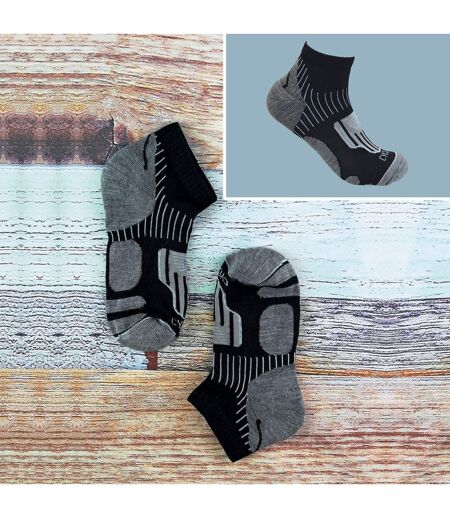 3 Pack Ladies Anti Sweat Ankle Sports Socks with Heel Padding