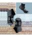 3 Pack Ladies Anti Sweat Ankle Sports Socks with Heel Padding-5