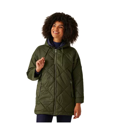 Doudoune Matelassée Emila Femme Kaki Foncé Bleu Marine Regatta