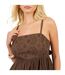 Débardeur Motif/style Broderie Femme Marron Brave Soul-4