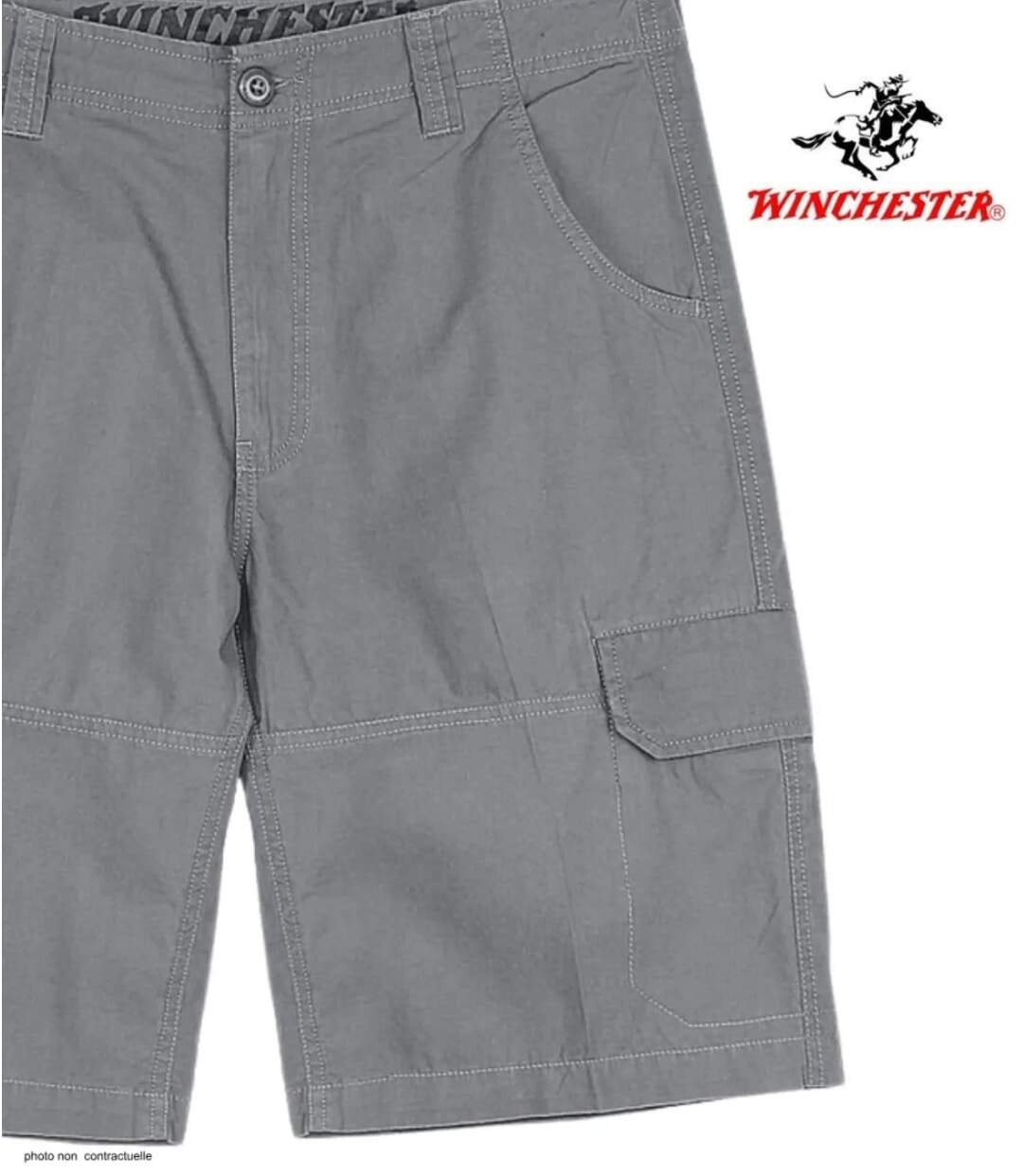 Bermuda WINCHESTER IVANHOE2 uni en coton : le short robuste et élégant pour affronter l'été-4