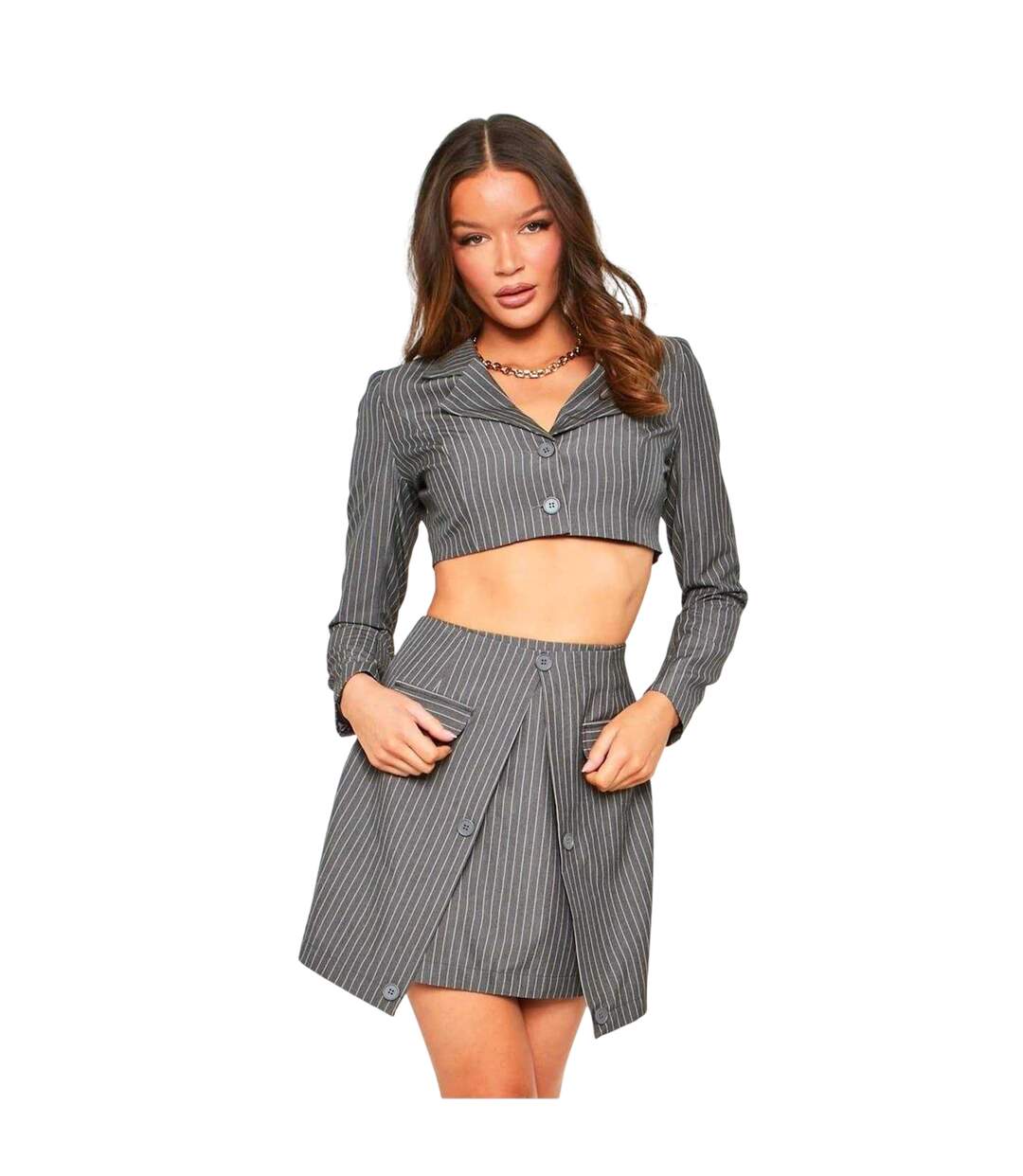 Mini Jupe Femme Anthracite Missy Empire-1