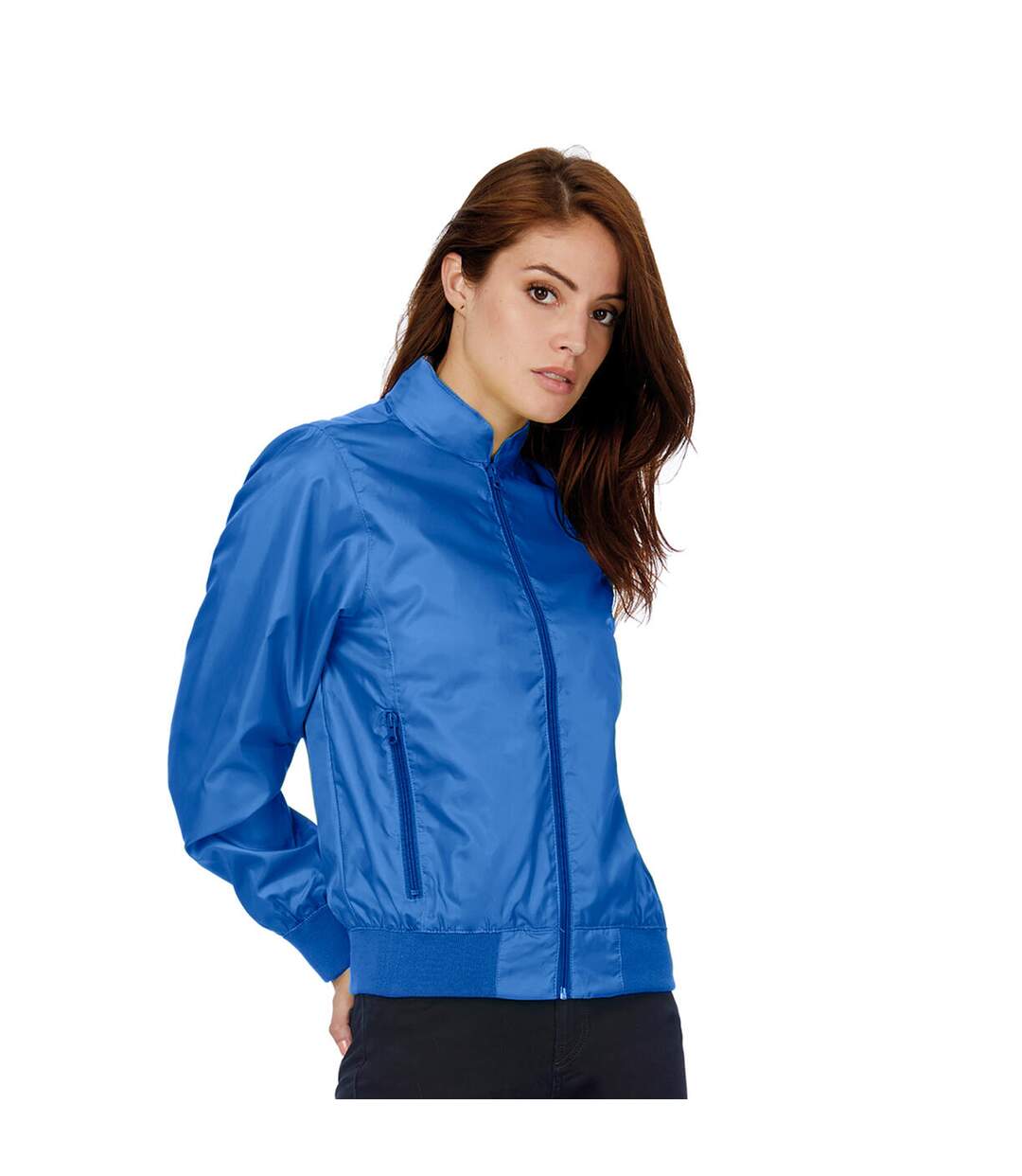 Veste Trooper Femme Bleu Roi Orange Néon B&C-1
