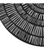 Set de Table Rond Déco Rayon 38cm Noir-3