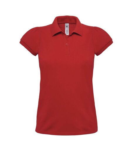 Polo lourd manches courtes - femme - PW460 - rouge