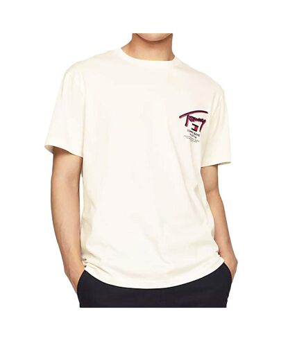 T-shirt Ecru Homme Tommy Hilfiger DM0DM18574 - S