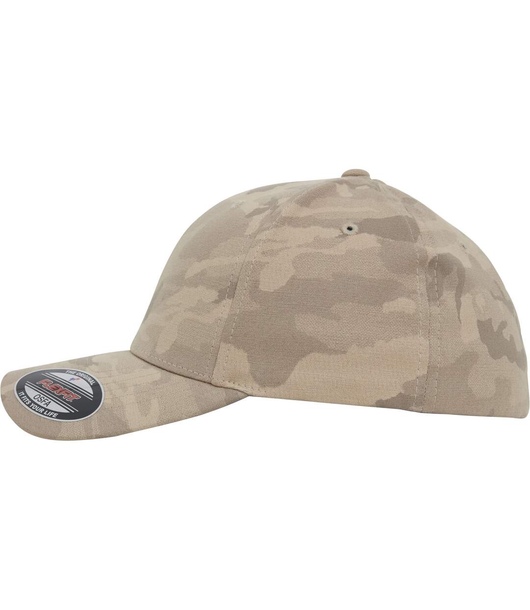 Casquette flexfit beige foncé camouflage Yupoong-3