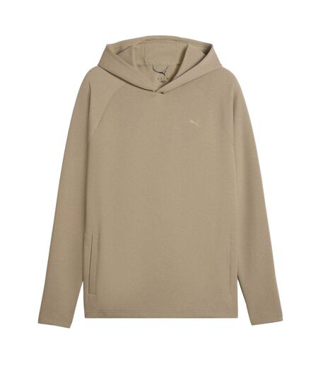 Mens Cloudspun Fleece Pullover Hoodie Iced Coffee Puma